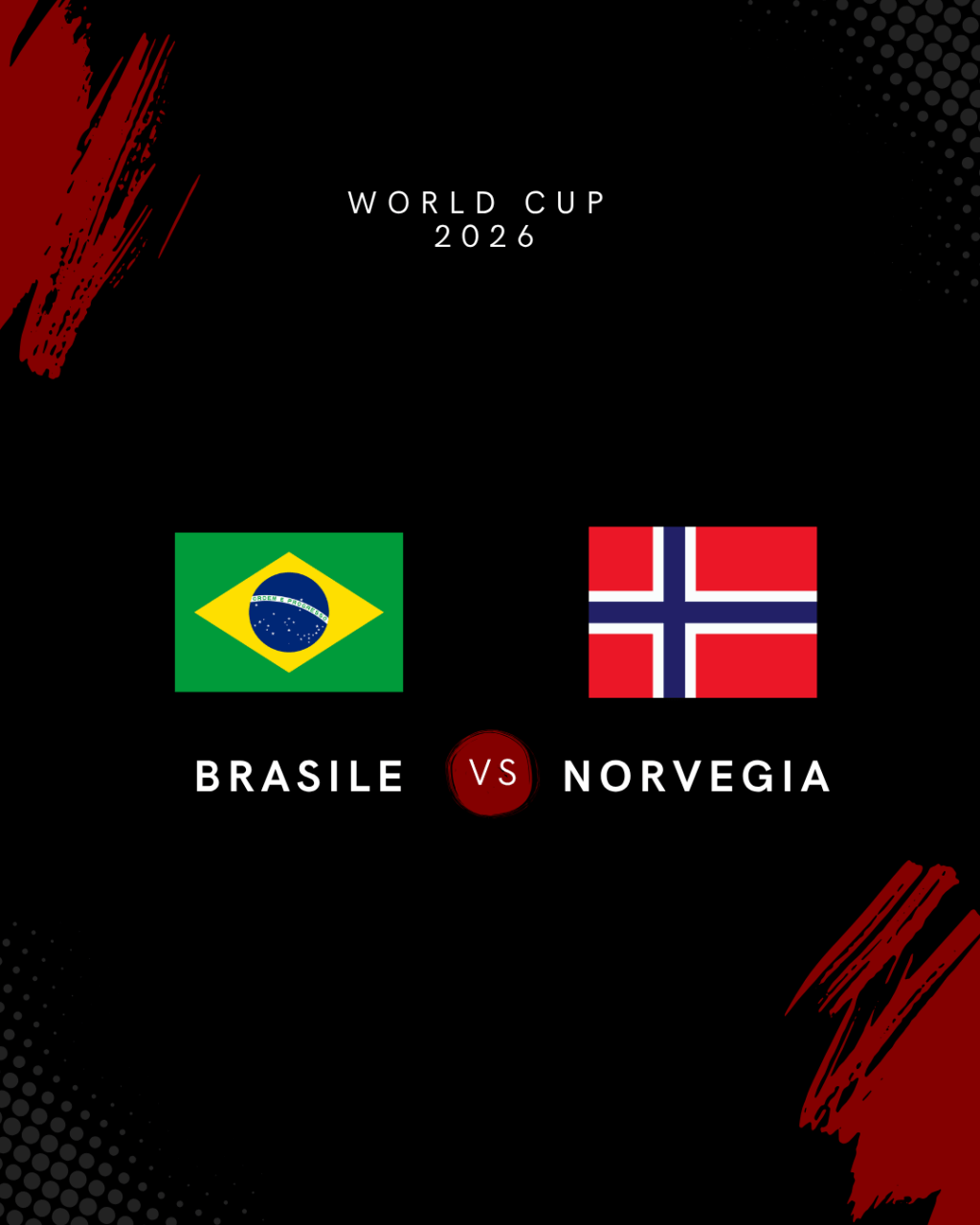 BRASILE-NORVEGIA: SFIDA DA DENTRO O FUORI TRA TALENTO E&nbsp;POTENZA